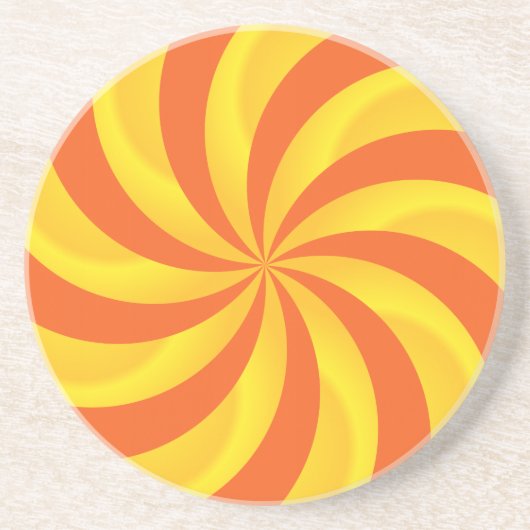 Twirly Sunburst Pattern Onderzetter (Voorkant)