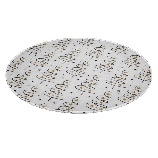 'Twirly Tree' kerstmis Snijplank (Hoek)