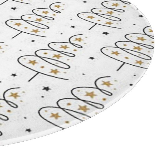 'Twirly Tree' kerstmis Snijplank (Hoek)