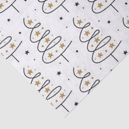 'Twirly Tree' kerstmis Tissuepapier (Detail)