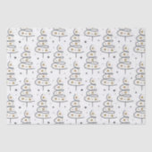 'Twirly Tree' kerstmis Tissuepapier (Voorkant)