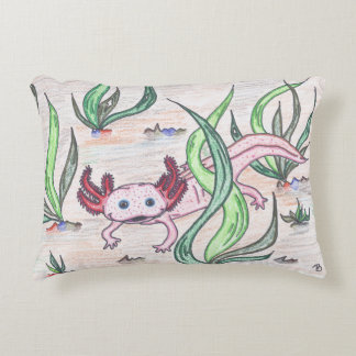 TWIS #blairsanimalhoek Axolotl Pillow Accent Kussen