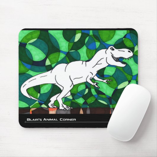 TWIS Mousepad: Blair's Animal Corner T Rex Muismat (Met muis)