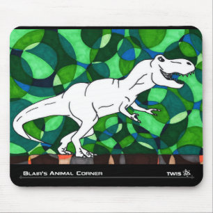 TWIS Mousepad: Blair's Animal Corner T Rex Muismat