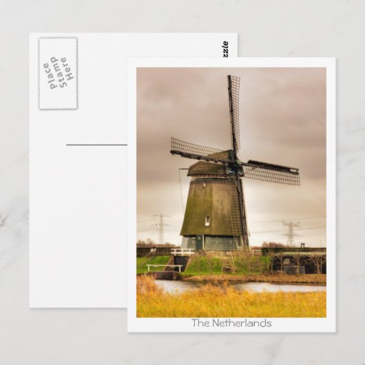Twiske Windmill Briefkaart (Voorkant / Achterkant)