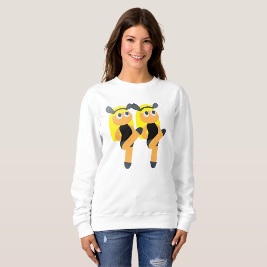 twist emoji womens sweatshirt (Voorkant volledig)