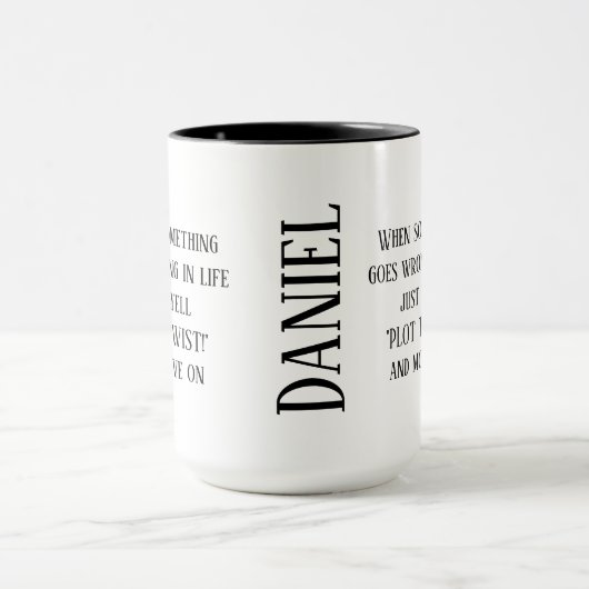 TWIST Mok PLOT met Jouw naam (Midden)