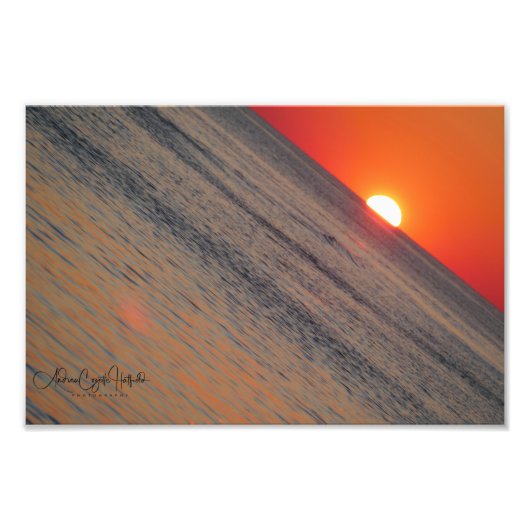 Twist op een zonsondergang foto afdruk (Voorkant)
