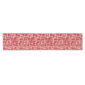 Twist & Turn Rood Wit Korte Tafelloper (Horizontaal)