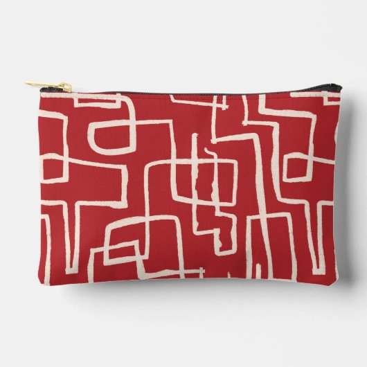 Twist & Turn Rood Wit Print Cut Naaien Klein Etui (Voorkant)
