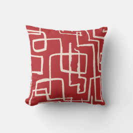 Twist & Turn Rood Witte Worpkussen Kussen