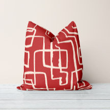 Twist & Turn Rood Witte Worpkussen