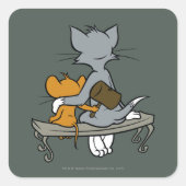 Twist Vierkante Sticker (Voorkant)