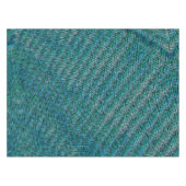 Twisted and wavy burlap sack mesh, cyaans groen tafelkleed (Voorkant (Horizontaal))