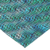 Twisted and wavy burlap sack mesh, cyaans groen tafelkleed (Gekanteld)