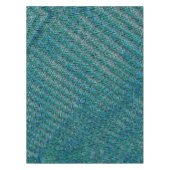 Twisted and wavy burlap sack mesh, cyaans groen tafelkleed (Voorkant)