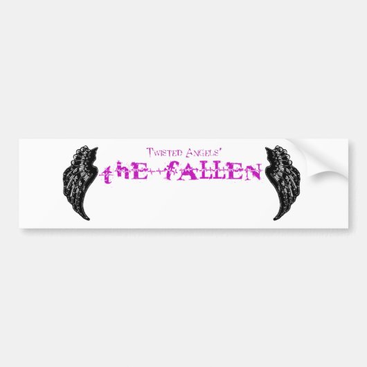 Twisted Angels - De gestorven paarse logo bumper s Bumpersticker (Voorkant)