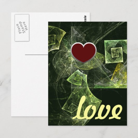 Twisted Balance Liefde Briefkaart (Voorkant / Achterkant)