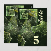 Twisted Balance Table Number Briefkaart (Voorkant / Achterkant)