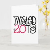 Twisted bij 20ty Kaart (Gele Bloem)