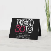 Twisted bij 30 Black Kaart (Achterkant)