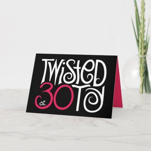 Twisted bij 30 Black Kaart (Voorkant)