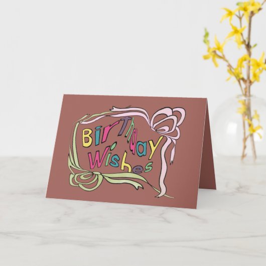Twisted Birthday Wishes Kaart (Gele Bloem)
