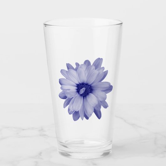 twisted blue petal glas (Voorkant)