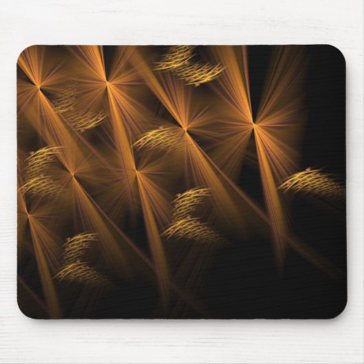 Twisted Bronze Twine over Black Artwork Muismat (Voorkant)