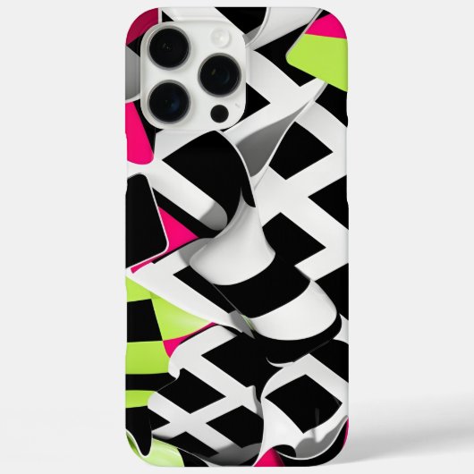 Twisted Checkerboard Bold Graphic Case-Mate iPhone Case (Achterkant)