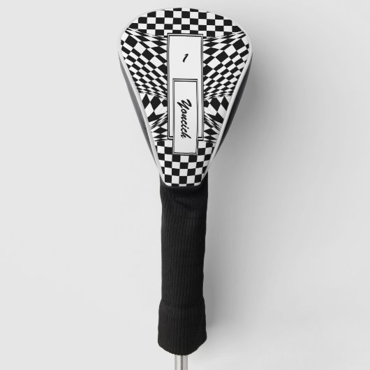 Twisted Checkers door Kenneth Yoncich Golfheadcover (Voorkant)