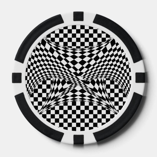 Twisted Checkers door Kenneth Yoncich Pokerchips (Voorkant)