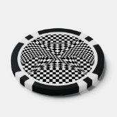 Twisted Checkers door Kenneth Yoncich Pokerchips (Enkel)