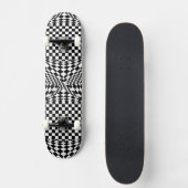 Twisted Checkers door Kenneth Yoncich Skateboard (Voorkant)