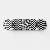 Twisted Checkers door Kenneth Yoncich Skateboard (Horizontaal)