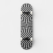 Twisted Checkers door Kenneth Yoncich Skateboard (Voorkant)