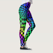Twisted Checkers Multi by Kenneth Yoncich Leggings (Rechts)