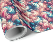 Twisted Cotton Snoep Cadeaupapier (Rol Hoek)