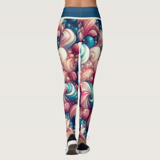 Twisted Cotton Snoep Leggings (Achterkant)