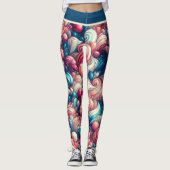 Twisted Cotton Snoep Leggings (Voorkant)
