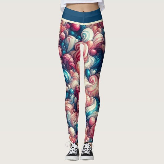 Twisted Cotton Snoep Leggings (Voorkant)