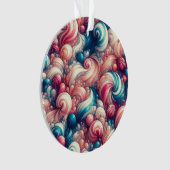 Twisted Cotton Snoep Ornament (voorkant)