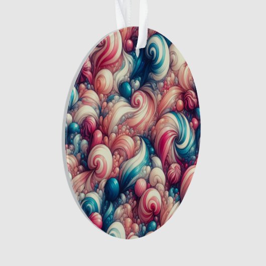 Twisted Cotton Snoep Ornament (voorkant)