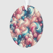 Twisted Cotton Snoep Ornament (voorkant)