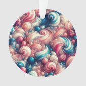 Twisted Cotton Snoep Ornament (voorkant)