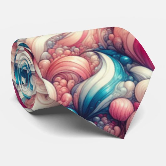 Twisted Cotton Snoep Stropdas (Opgerold)