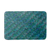 Twisted en wavy burlap sack mesh, groen cyaan badmat (Voorkant)