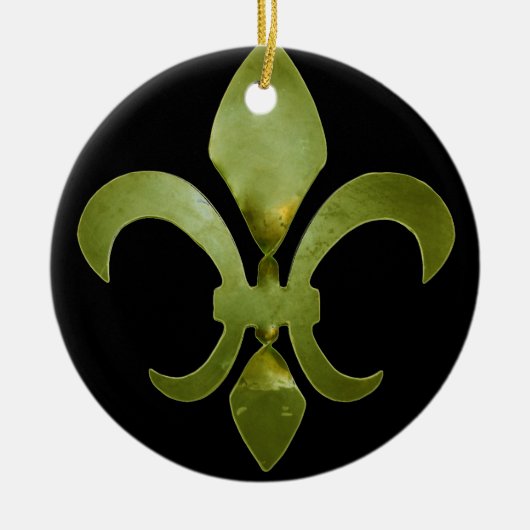 Twisted Fleur de Lis Ornament (Voorkant)
