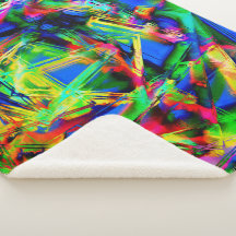 Twisted gekleurde vierkantjes, groene kleurige pus