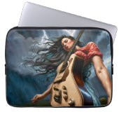Twisted Guitar Vrouw Laptop Sleeve (Voorkant)
